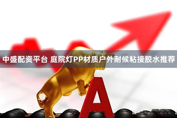 中盛配资平台 庭院灯PP材质户外耐候粘接胶水推荐